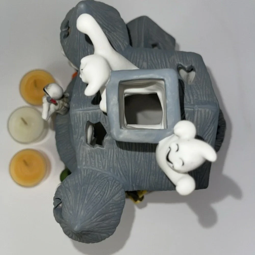 Partylite Halloween Haunted House Ghost Tealight Candle/s Holder P7311‎ RETIRED - Picture 6 of 16